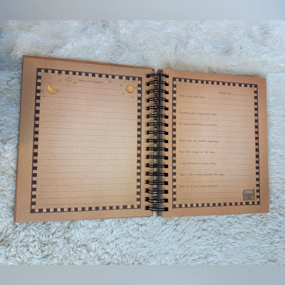 Vintage 2000 Personal Journal spiral bound with hard cover
